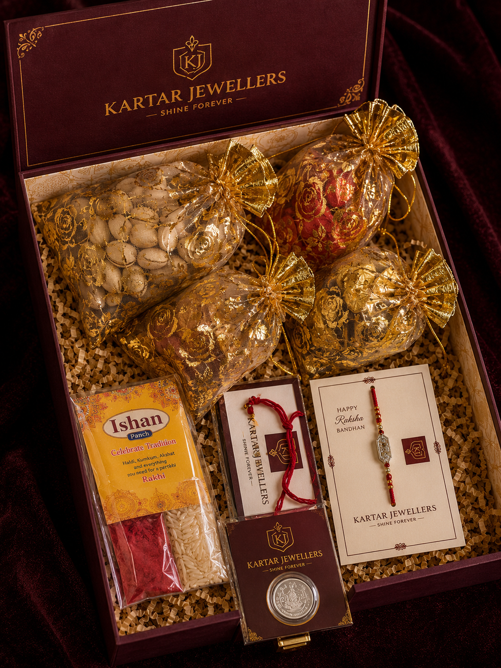 5g Silver Coin Rakhi Hamper