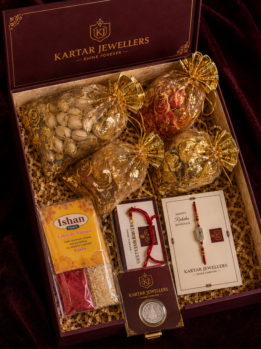 5g Silver Coin Rakhi Hamper
