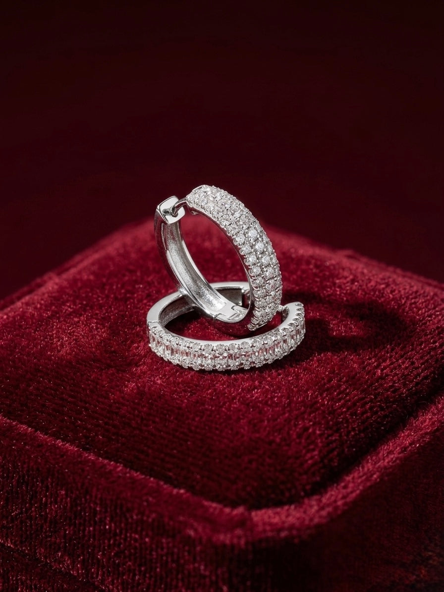 Silver Hoops