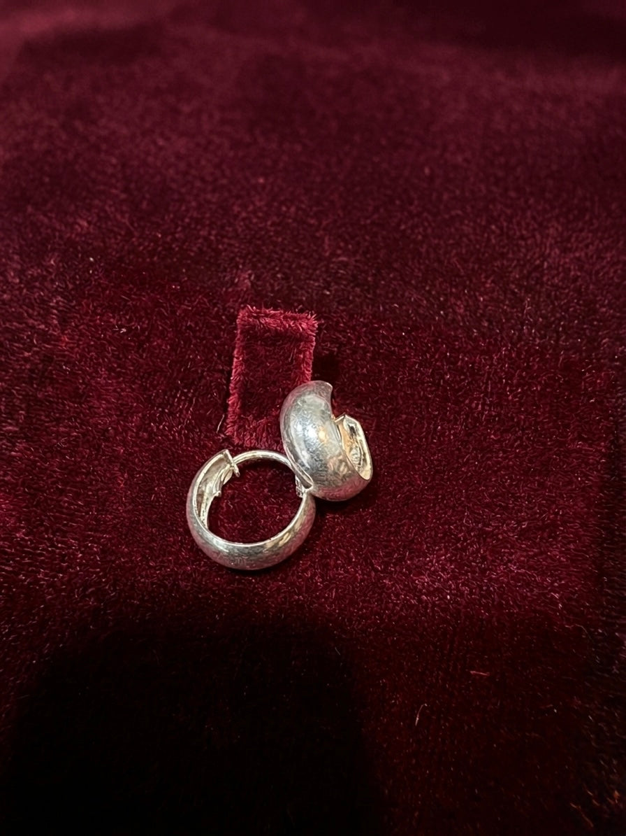 Silver Hoops