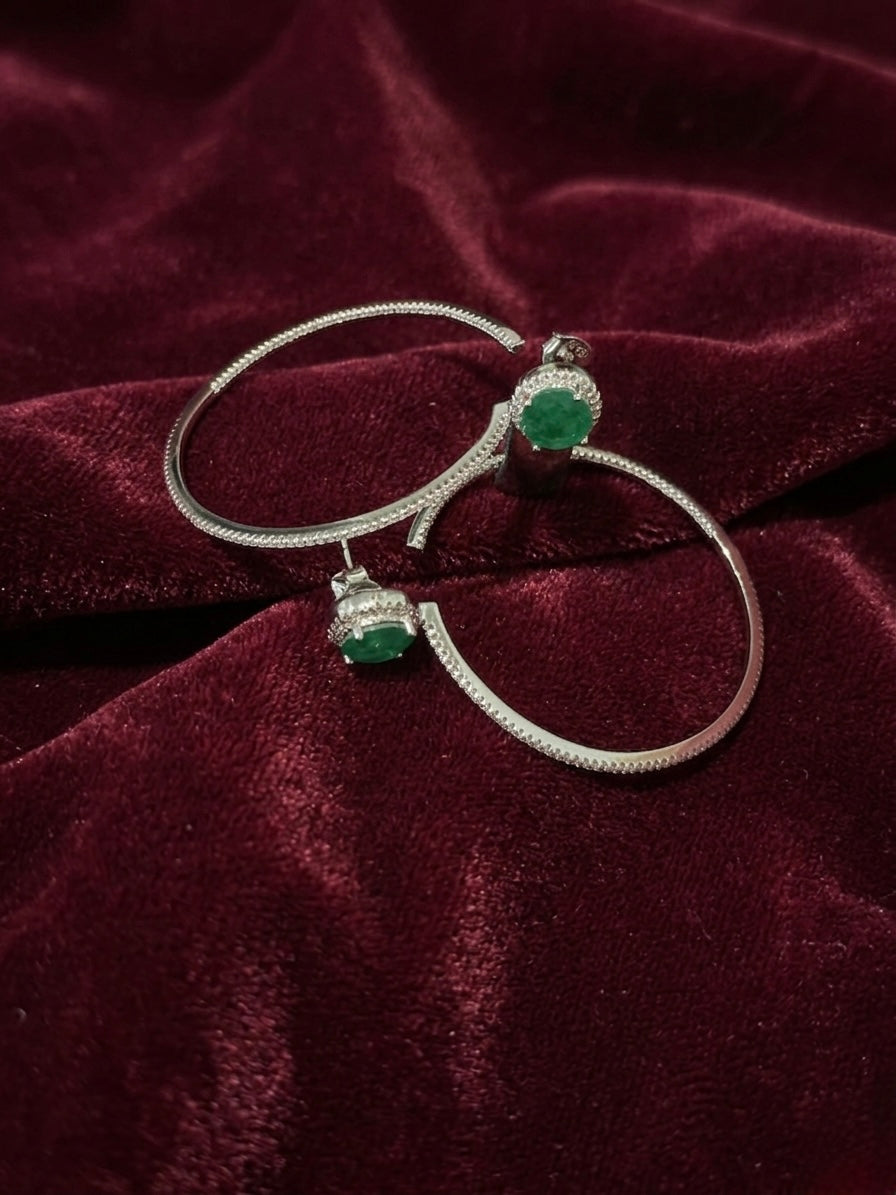Silver Hoops