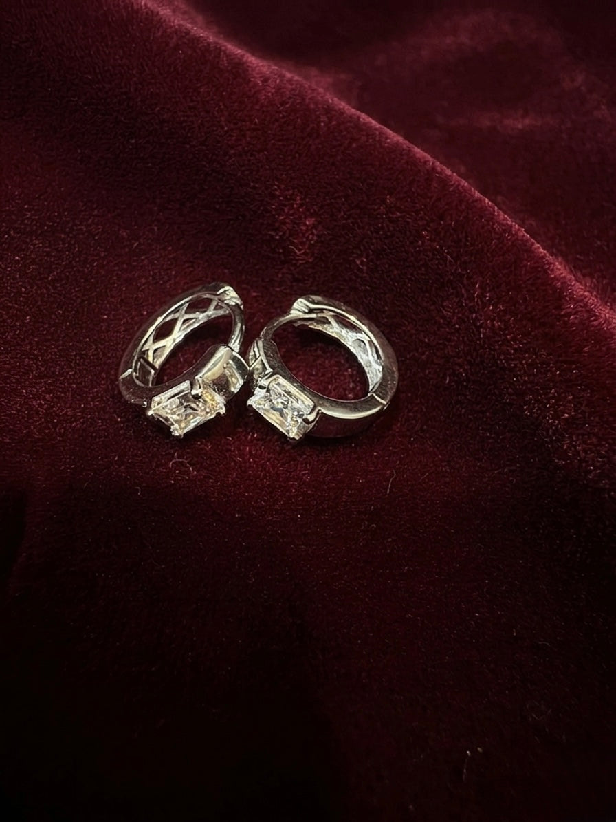 Silver Hoops