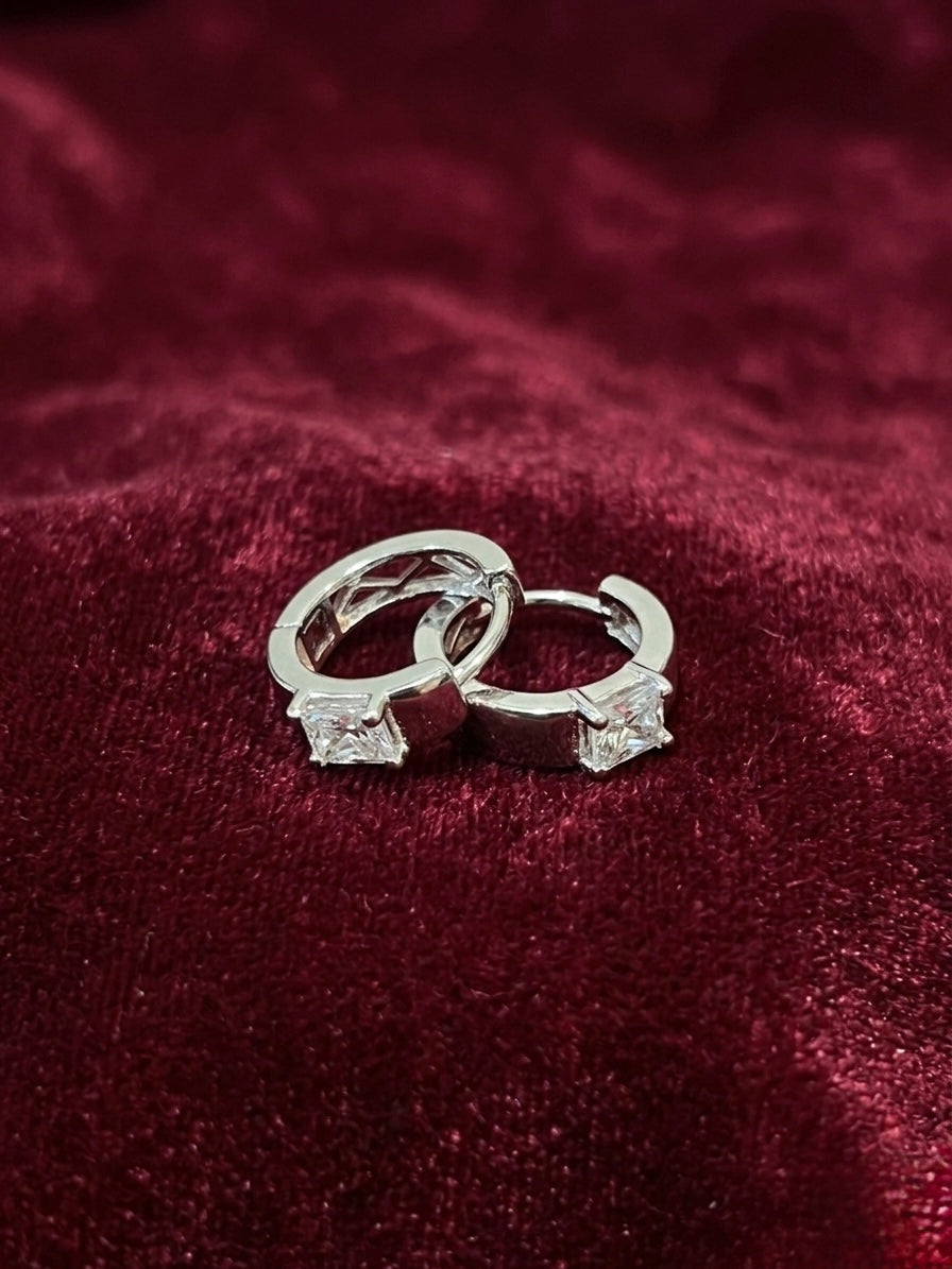 Silver Hoops