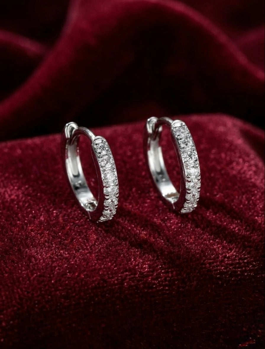 Silver Hoops