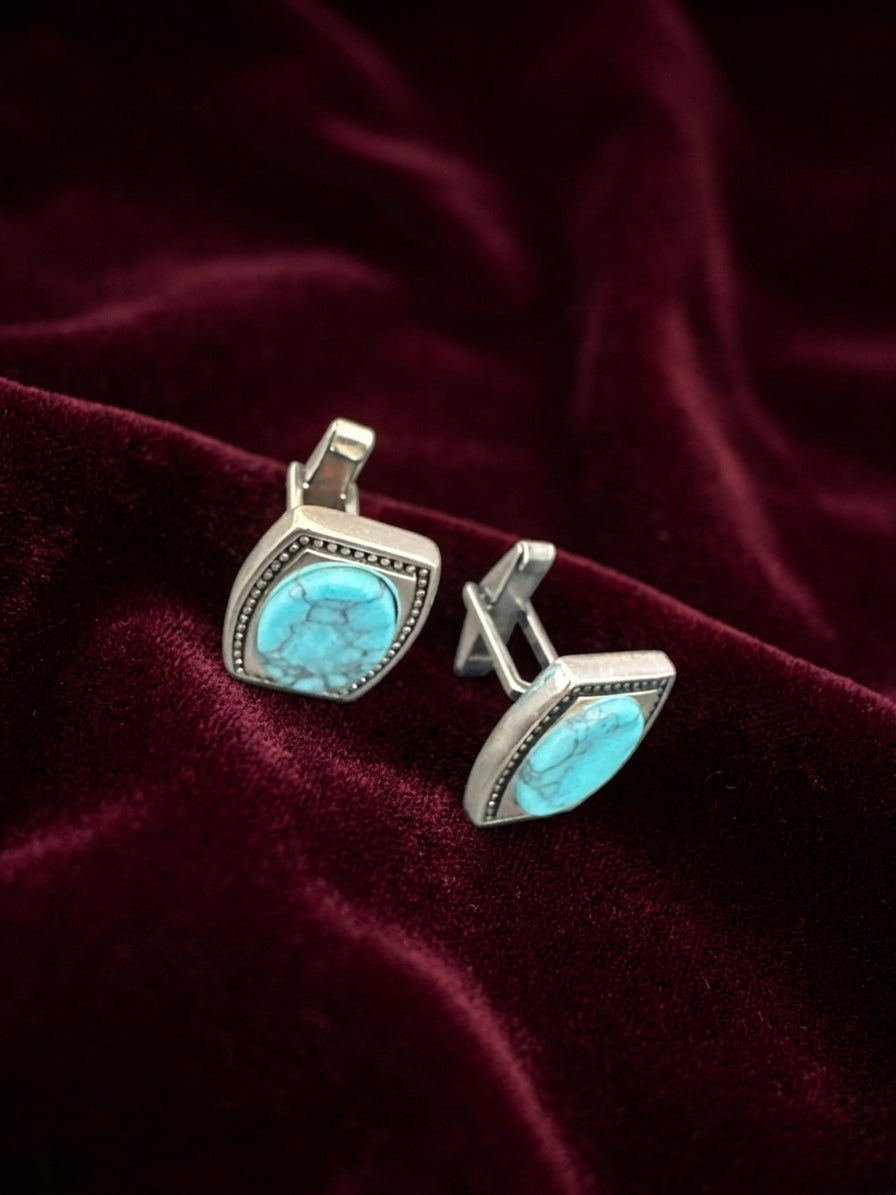 Silver Cufflink/Button