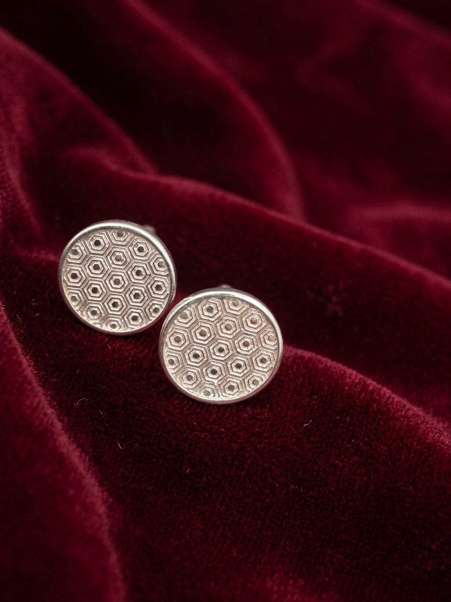 Silver Cufflink/Button