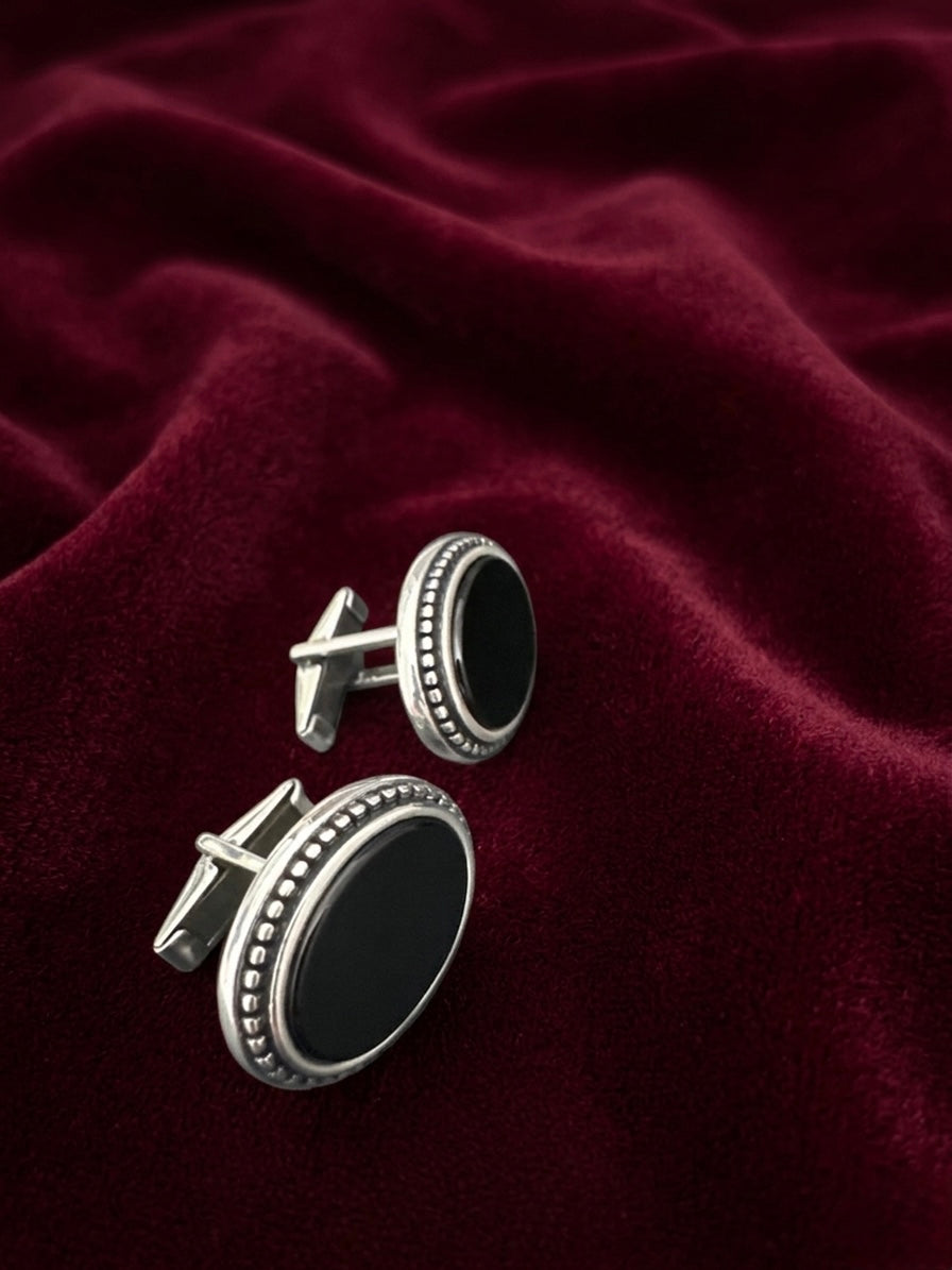 Silver Cufflink/Button