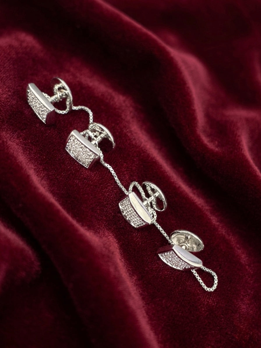 Silver Cufflink/Button