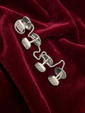 Silver Cufflink/Button