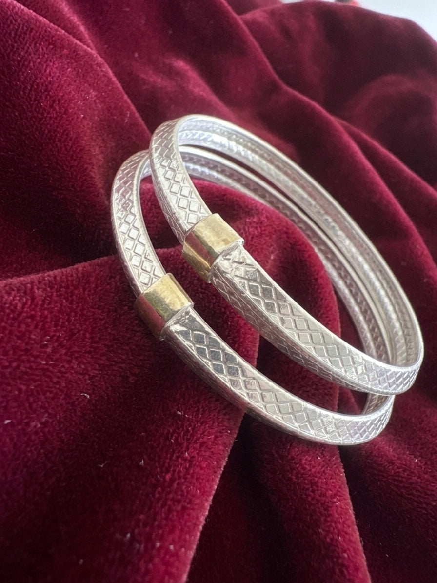 Silver Bangles Openable