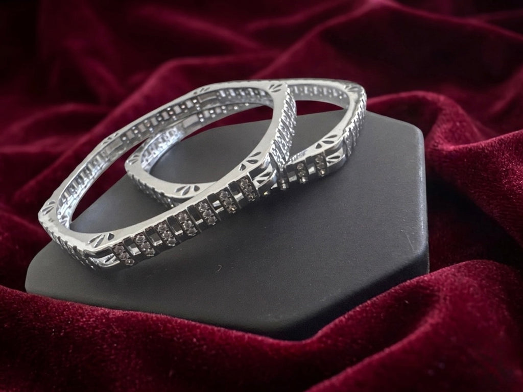 Silver Bangles Openable