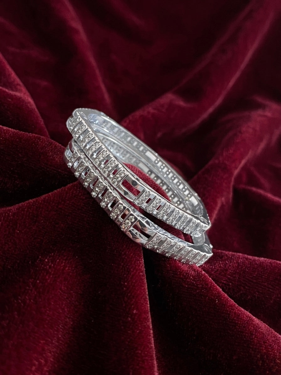 Silver Bangles Openable
