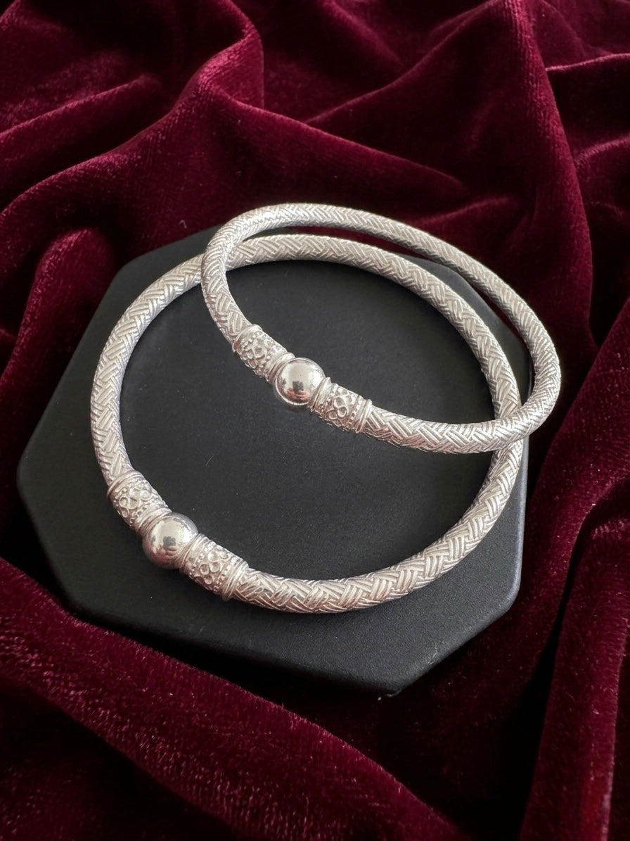 Silver Bangles Openable