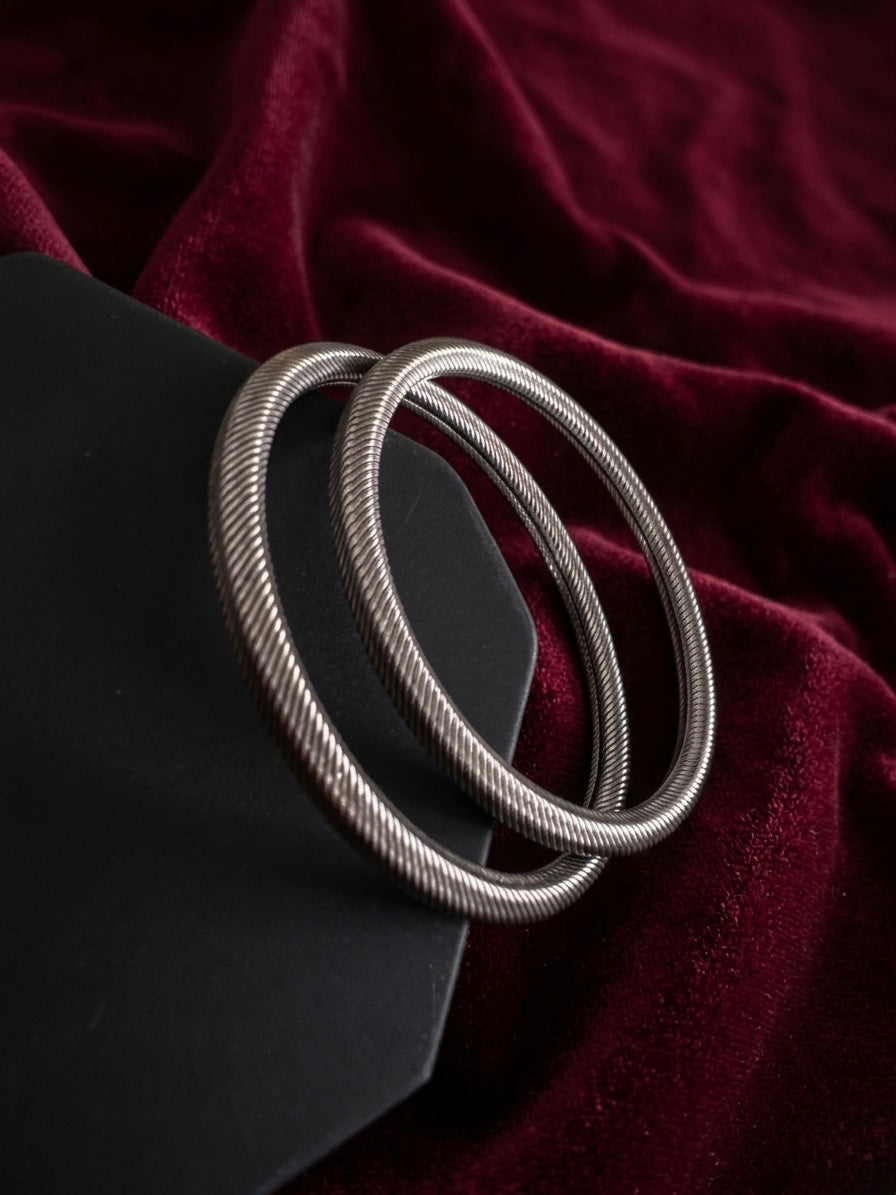 Silver Bangles Openable