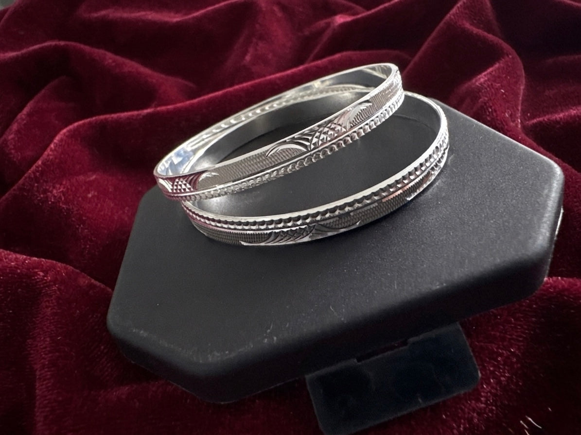 Silver Bangles Openable