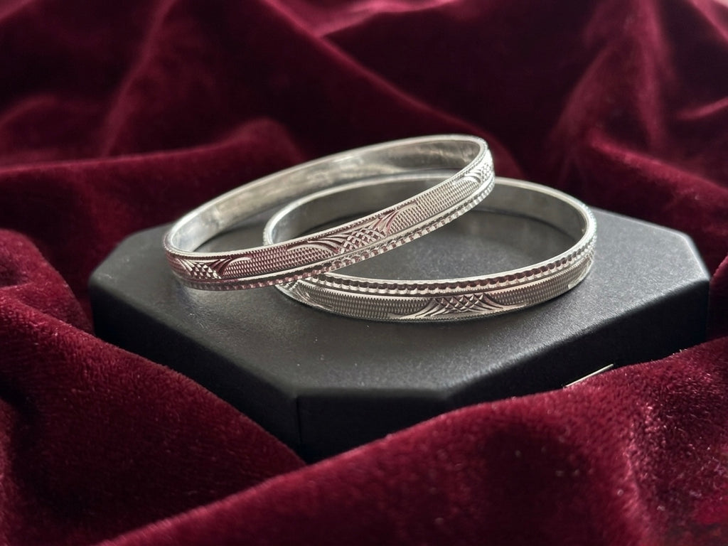 Silver Bangles Openable
