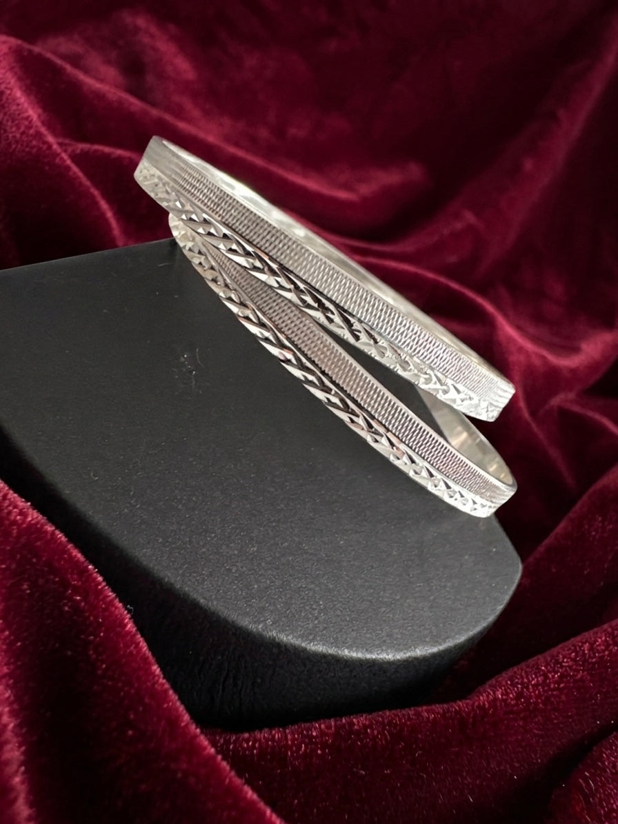 Silver Bangles Openable