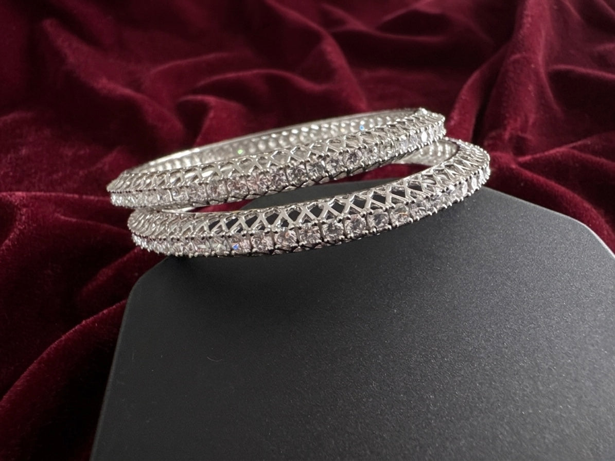 Silver Bangles Openable