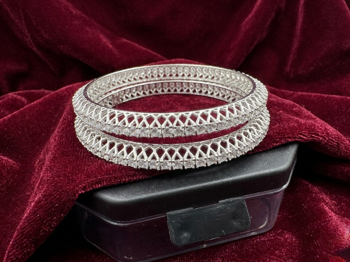 Silver Bangles Openable