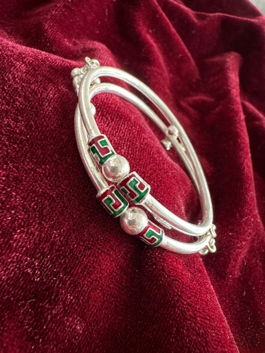 Silver Bangles Openable