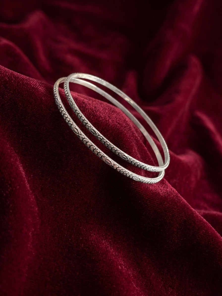 Silver Bangles Openable