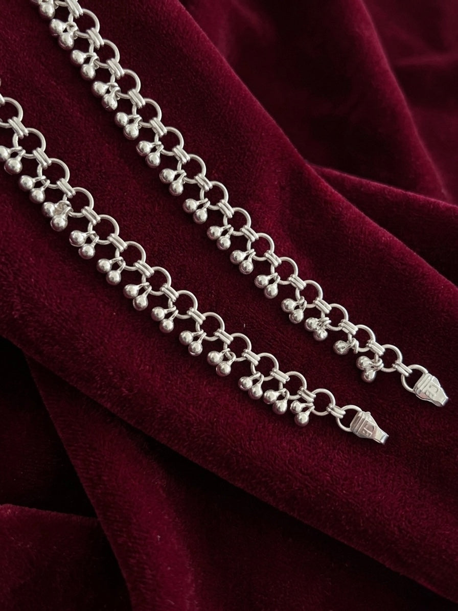 Silver Anklets