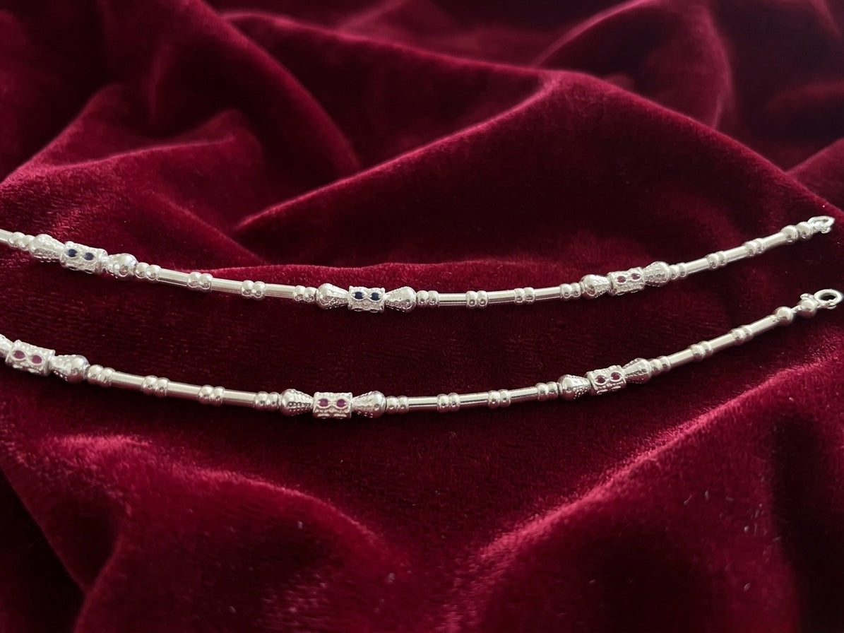 Silver Anklets