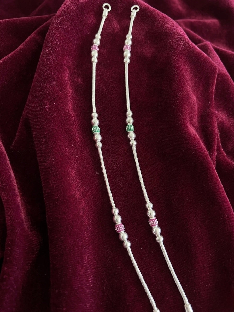 Silver Anklets