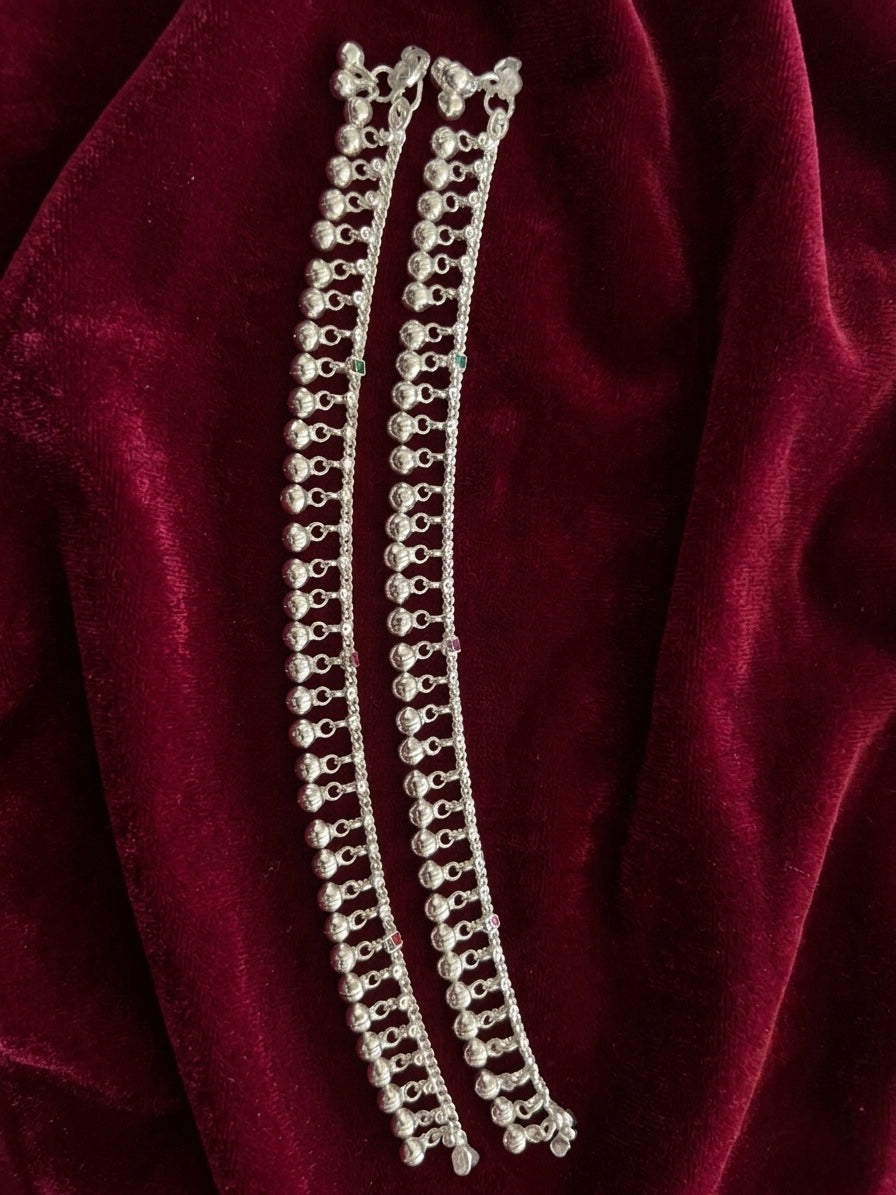 Silver Anklets