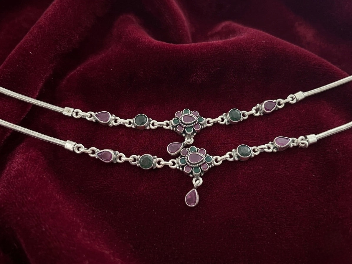 Silver Anklets