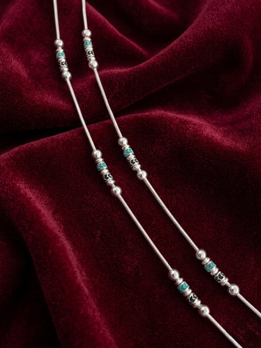 Silver Anklets