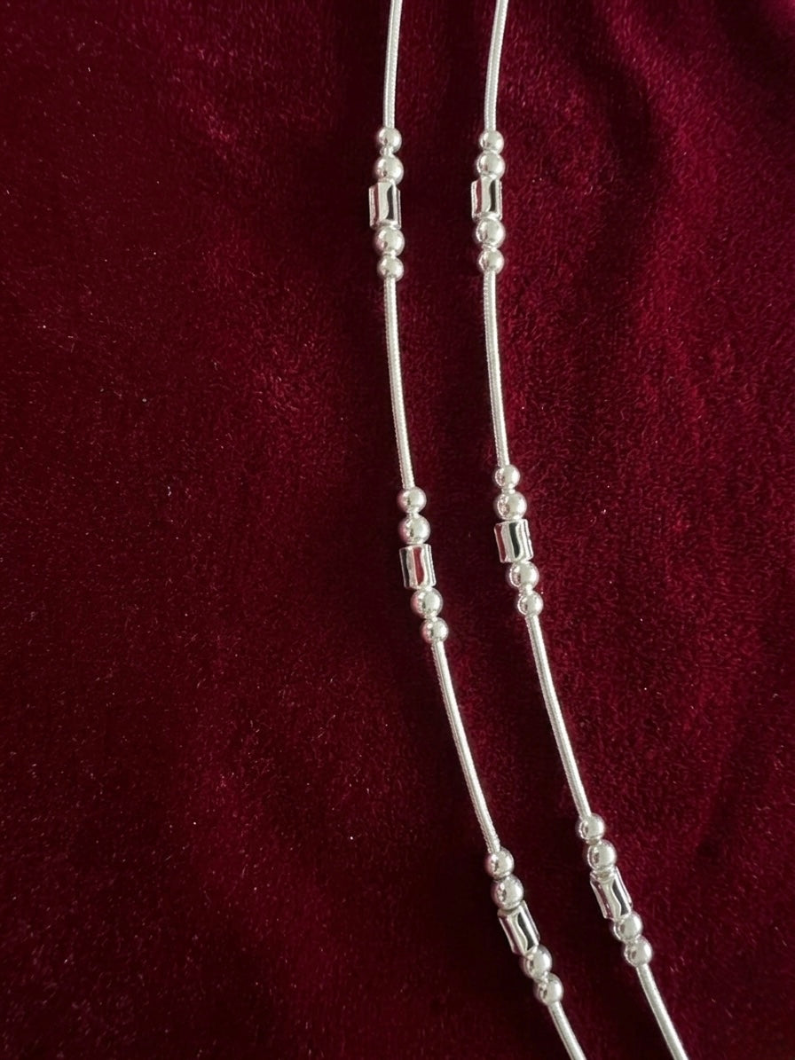 Silver Anklets