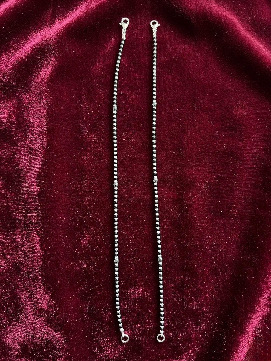 Silver Anklets